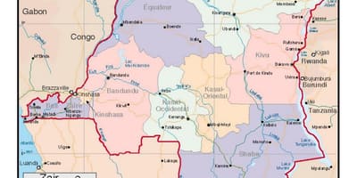 Zaire basin bản đồ